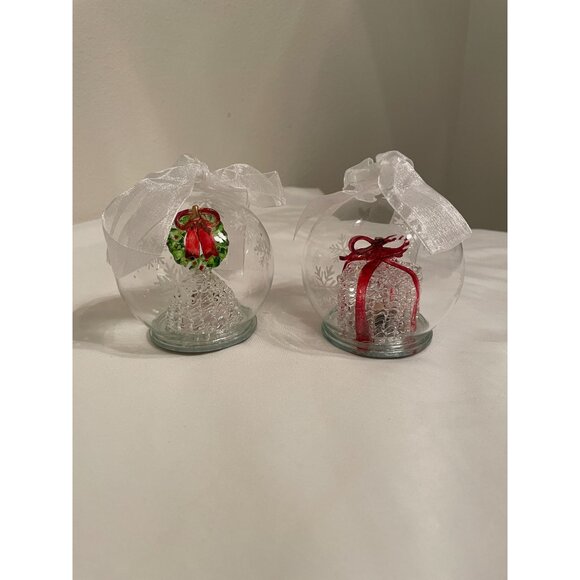 Set of Vintage Sorrelle Glass Ornaments w/Gift Boxes - Picture 2 of 10